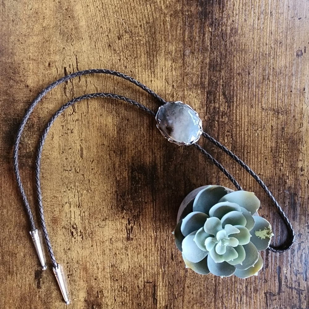 Western Hippie Bolo Tie Necklace